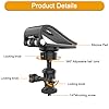 STHIRA® Car Sun Visor Mount, Vlog Video Holder, Quick Clip Mount Compatible with Go Pro Hero 13 12 11 10 9 8 7 6 5 4, for DJI Osmo Action 5 Pro/4/3 for Insta 360 X5 X4 X3 Ace Pro2 Camera Accessories #2