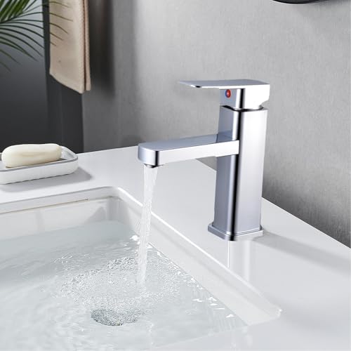 Robinet de salle de bain robuste au design géométrique haut de gamme - 3