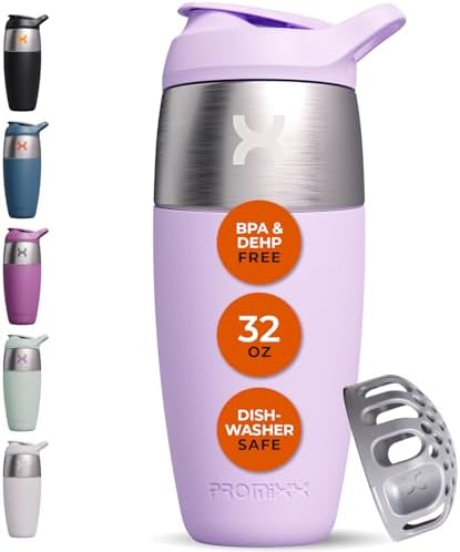 Promixx Pursuit botella mezcladora de proteínas de acero inoxidab...