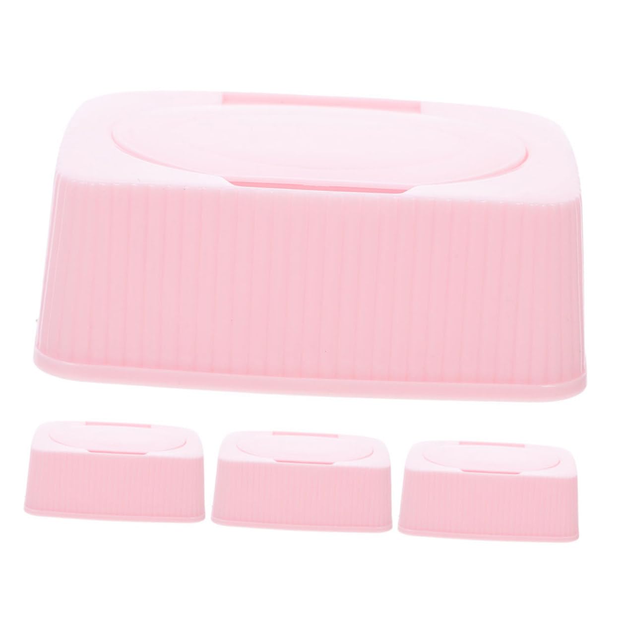 PRETYZOOM Pp Material Wipe Container Baby Tissue Storage Tissue Box Holder Dustproof Wipes Box for Nursery Bathroom