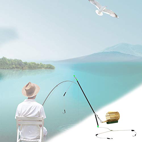 Grupo de pesca com cordas, 1 conjunto de cordas de pesca com três ganchos, construção forte, corda d