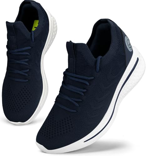 Giniros Scarpe Donna Sneakers Scarpe da Ginnastica Running Donna Corsa Camminata Tennis Outdoor Fitness Jogging Sportive Palestra Scarpe da Lavoro Leggere Traspiranti Casual Comode Blu Scuro 36EU