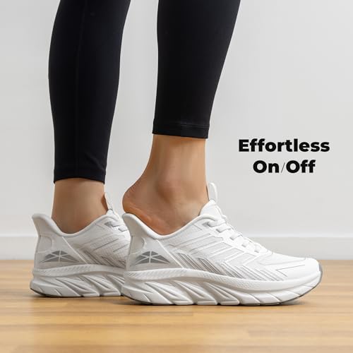 ALLSWIFIT Women's Slip On Walking Shoes Running Comfortable Tennis Breathable Non Slip Athletic Gym Workout Cross Training Fashion Sneakers - Image 3