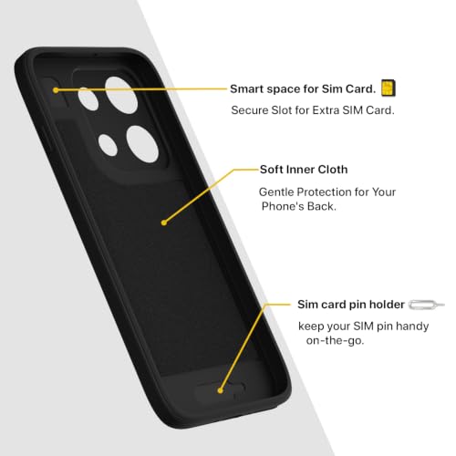 Image of Pikkme Back Cover for Oppo Reno16 Pro 5G Soft Matte Silicone Mag-Safe Design (Mag-Safe Not Support) Camera Protection | Slim Fit Bumper Cover (Black)