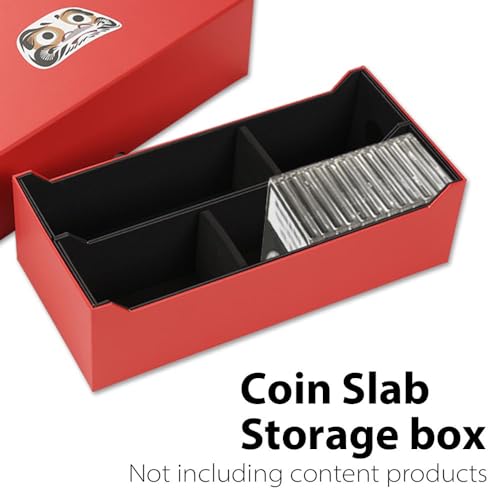 Caja de almacenamiento para monedas con Intercept Shield roja miniatura 2