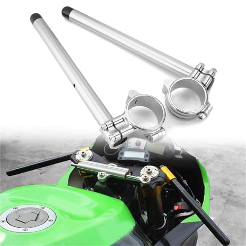 Guidon de moto 47 mm à clipser en aluminium CNC pour posture Yamaha R15 V3