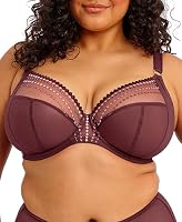 Elomi Womens Matilda Underwire Plunge Bra, Sugarplum, 40FF US