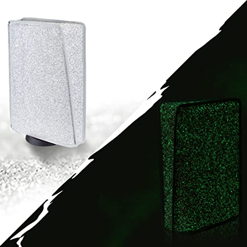 Image of PlayVital Glow in The Dark Dust Cover for ps5, Anti Scratch Waterproof Cover Sleeve for ps5 Console Digital Edition & Disc Edition - Sparkle Silver