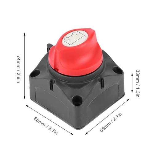 Interruttore Isolatore Batteria 12V 600A - Stacca Energia Master per RV e Yacht, Due Livelli di Disconnessione