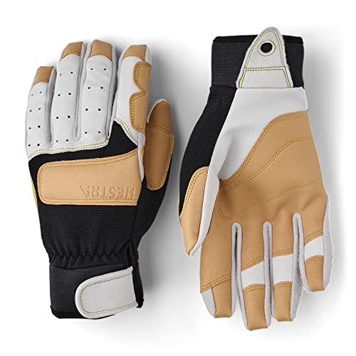 Hestra Climbers Long - 5 Finger - Offwhite/Black - 7