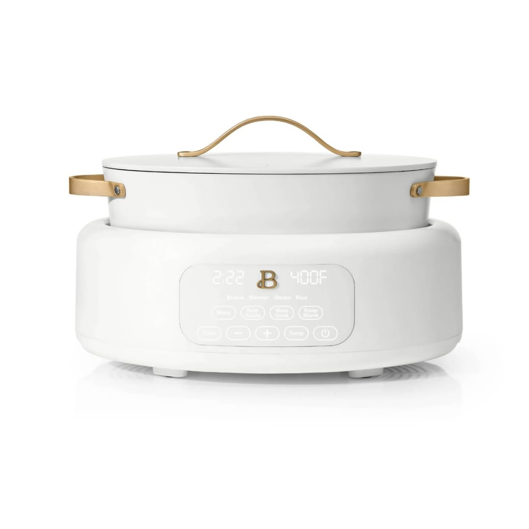 beautiful 10 in 1 6 qt electric multi-cooker white icing