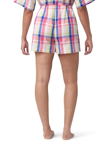 Image of HUE Women's Summer Vacation Pajama Separates, Soft, Whimsical Print Pjs with Tropical Beach Themes, Flip Flops, Cocktails