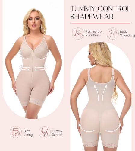 SHAPSHE Fajas Colombianas Moldeadoras Full Body Shaper Tummy Control Stage 3 Postpartum Shapewear for Women with Bra2