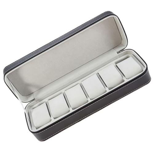 Organisateur de bureau en cuir noir VANZACK pour montres et bijoux