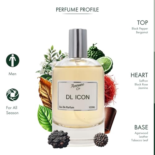 Image of DL Icon | Luxury Men Eau De Parfum | Aromatic Citrus Fresh Spicy | Perfume Spray for Man | Strong & Long Lasting Fragrance | Luxury Gift for Him | 100 ml