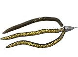 Huchen Zopf handgearbeitet - Schwarz|Gold Bullet 40g 3 Arme Bullet 17cm
