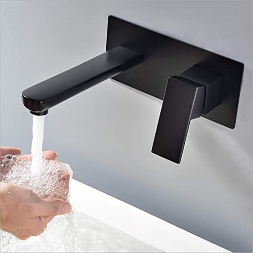 Grifo de baño empotrado de cascada monomando para lavabo de pared interior 3
