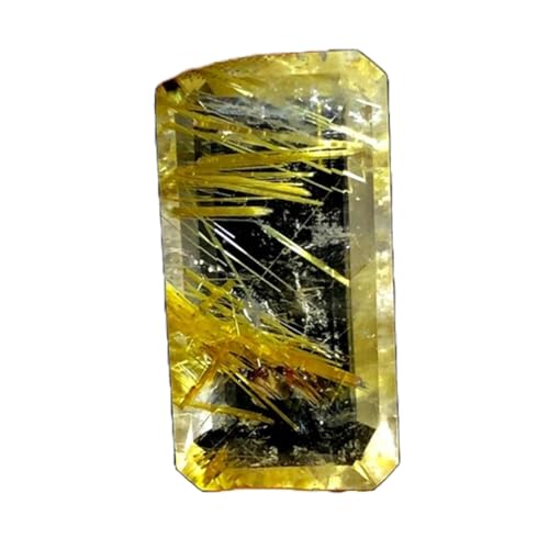 Pierre précieuse naturelle rectangulaire à facettes pour fabriquer un collier unique