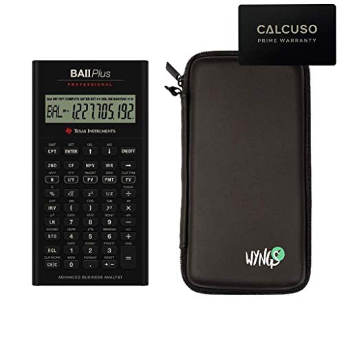 Texas Instruments TI-BA II Plus Professional + Funda Protectora SafeCase + Garanta extendida 60 Meses