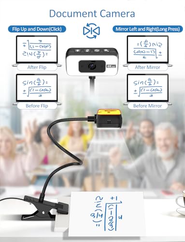 4K Webcam for PC with Light, PDAF Autofocus and Mic for PC Streaming - image 5