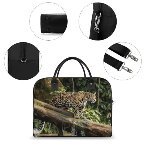 Maletín grande para laptop con correa ajustable y asa miniatura 6