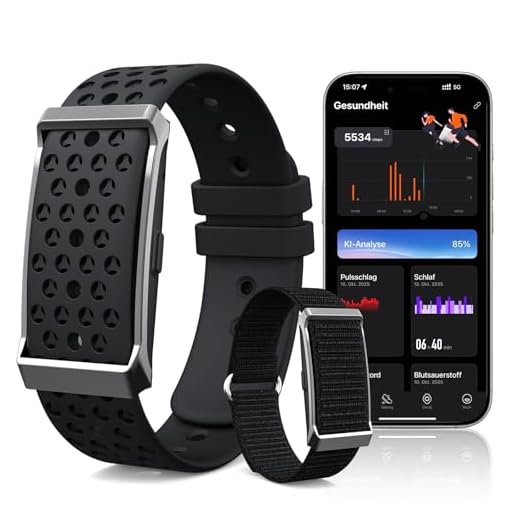 iSo Tech Smart Band Fitness Tracker Smartwatch, 24/7 Aktivitäts und Schlaftracker mit KI-Analyse, Herzfrequenz, 35 Tage Akkulaufzeit, Multisport-Modi, Vibrationsalarm, Kein ABO erforderlich