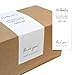 50 Pcs Box Seal Sticker Thank You Labels Decorative Commodity Packaging Sealing Stickers Decals Tag(White)