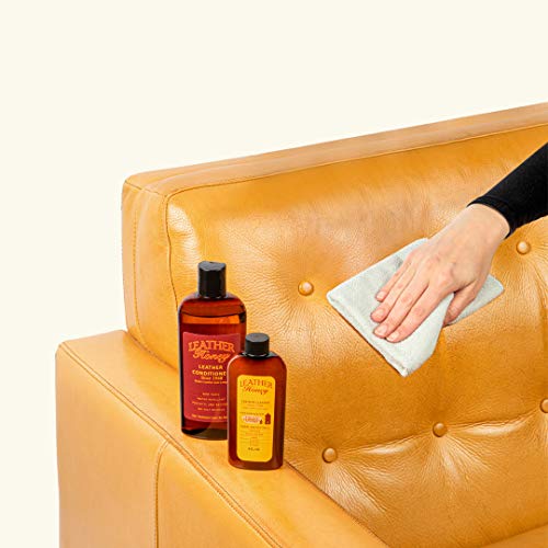 Leather Honey Lederpflegemittel fusselfreies Reinigungstuch - Mikrofasertuch zur Verwendung mit Leather Honey Pflegemittel und Reiniger, Premium Lederpflegeprodukte seit 1968