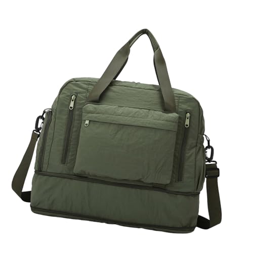 Expandable Large Capacity Travel Duffle Bag Wet and Dry Separation Waterproof Oxford Fabric For Trip Gym Business