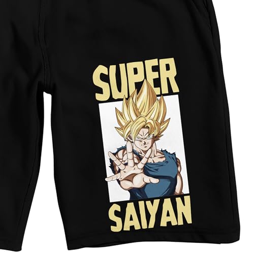 Dragon Ball Z Super Saiyan Adult Black Sleep Pajama Shorts2