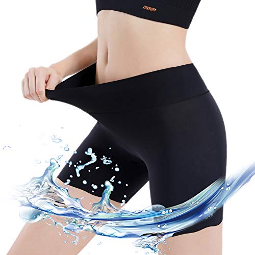 PRETTYWELL Slip Shorts Women Cooling Comfortable Under Dress Boy Shorts Pack for Women Plus Size Smooth Shorts Underwear Anti Chafing(H-Black XXL)