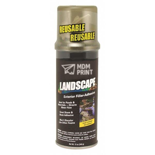 Air Sealing Spray Foam Sealant, 12 oz, Aerosol Can, Black, 1 Component