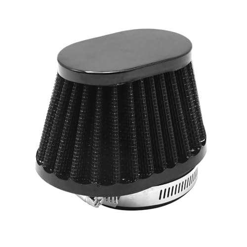 Image of 51mm 2 inch Motorcycle Air Filter Black Clip-on Air Filter Mushroom Head Intake Filter for Motorcycle Car and Mini Bike Cold Air Filters (Pack of 2)
