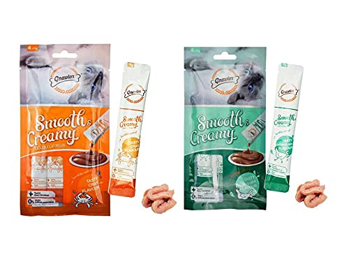 Gnawlers Smooth Creamy Treat for Cats with Tasty Crab Flavour x 10 + Tasty Chicken & Liver Flavour x 10 (Pack of 20) Newly Launched Sold by DogsNCats (B0976W1SFB) Amazon Price History, Amazon Price Tracker