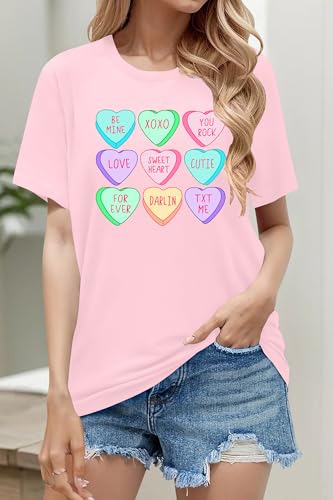 Image of Mommy and Me Valentines Day Shirts: Love Heart Tshirt Family Matching Outfits Mom and Girls Valentines Day Gifts