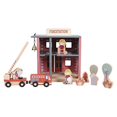 ESTACIÓN DE Bomberos Sistema DE Trenes' especificado no Puede Utilizarse ya Que entra en conflicto con el Valor 'Tiamo Little Dutch 4490 - Casa de Bomberos (Madera, con Accesorios, 23 x 17 x 15,5 cm) Cover