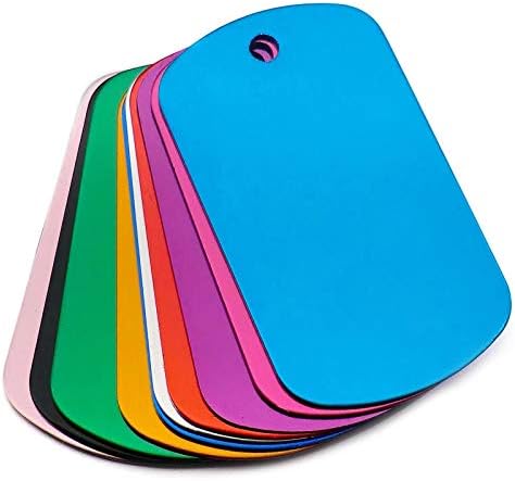 犬のためのIDタグ犬のタグ 100個の陽極酸化アルミニウム犬タグ名犬IDタグ犬の襟パーソナライズされたペット ID.犬の名前タグ犬の