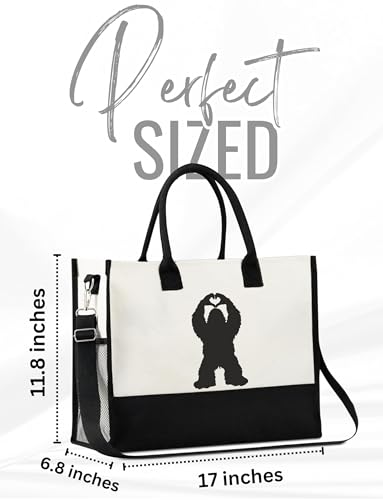 Bolso Tote de Lona InnoBeta para Mujer con Cierre Superior miniatura 4