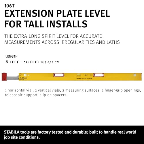 Image of Stabila 6-10-Foot Plate Level Tool