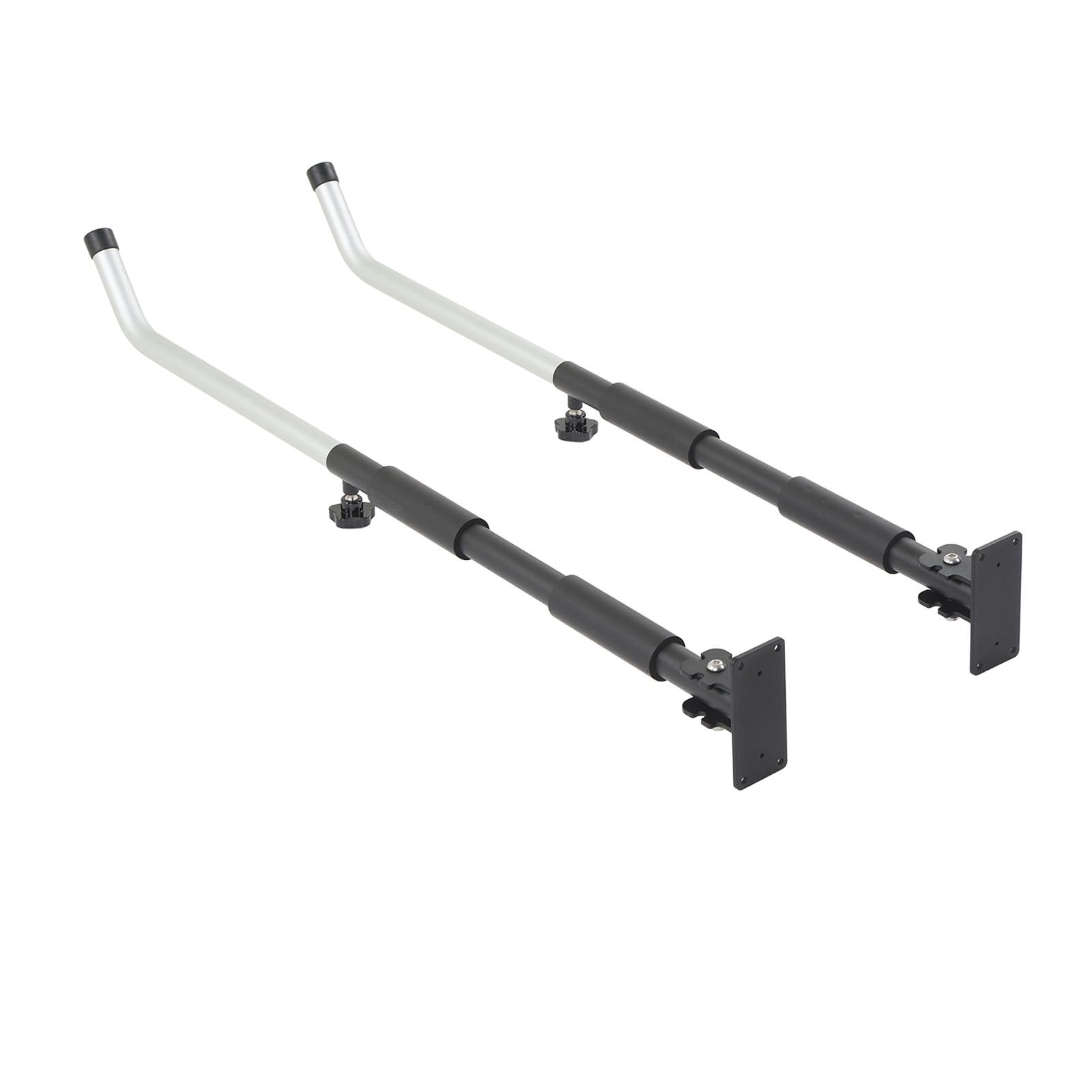 Stojak do montażu na ścianie Regulowany, wytrzymały wspornik ze stopu aluminium do skrzynki narzędziowej Kajak, kajak, schowek w garażu 40 kg Nośność 62 cm do 102 cm Chowany