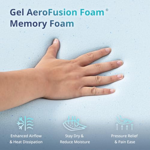 Image of Dyonery Queen Mattress 12 Inch Gel Memory Foam Mattress in a Box, Cooling Sleep & Pressure Relief, Fiberglass Free, CertiPUR-US Certified Foam, Firm Support