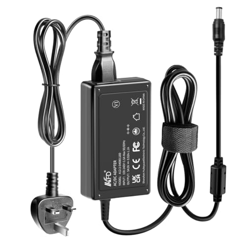 KFD 54V AC/DC Adapter Power Supply for Ubiquiti Networks Lite 8 PoE USW-LITE-8-POE UniFi Cloud Gateway Fiber UCG-Fiber Ubiquiti Unifi Networks Ultra (USW-Ultra) Charger Desktop Power Adaptor PSU