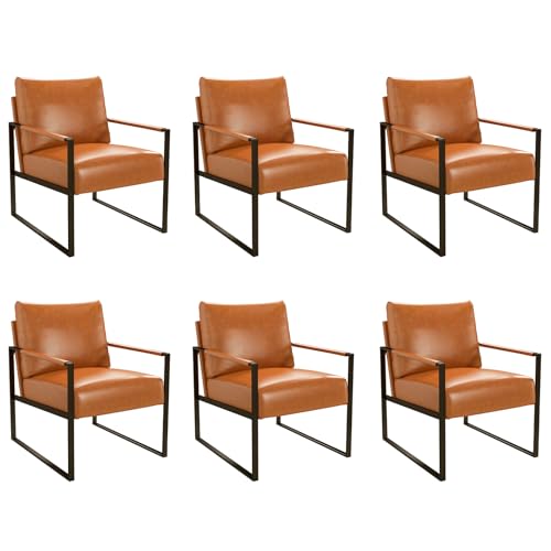 Sillón Plegable Cuero Marrón miniatura 1