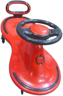 Magic Swing Ride-On Toy for Kids – Plasma/Wiggle Car – No Batteries – With Music & Lights- Red