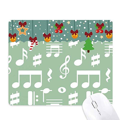 Tapis de souris blanc avec notes de musique pour jeu et bureau