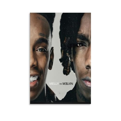 HSUREWTRK YNW Melly Affiches murales esthétiques sur toile décoratives vintage pour salon, chambre à coucher, 20 x 30 cm, style sans cadre