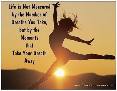 Image of SassyXpressions Moments That Take Your Breath Away Inspirational Magnetic Greeting Card and Notecards Set, 5.5 x 4.25 Inches from