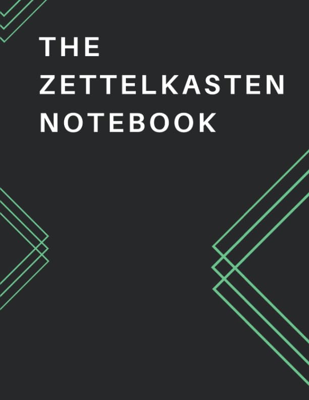 The Zettelkasten Notebook: 8.5 x 11' soft cover book, 200 pages - one Zettel Note per page with...