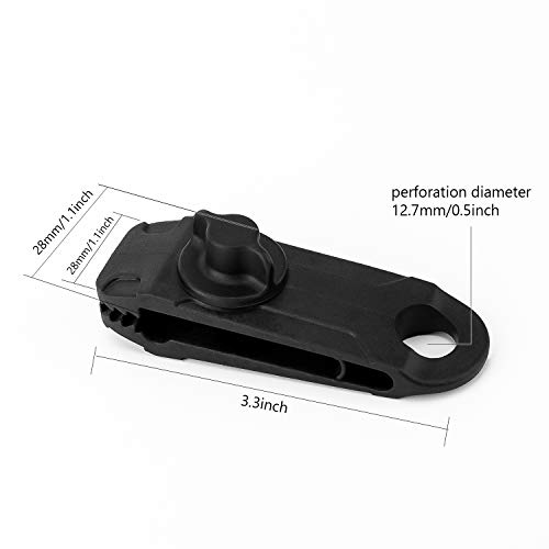 Planenclips Luter 12-teiliges Set mit Verriegelungsclips für Planen