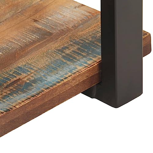 Meuble TV compact pour petit salon, support en bois recyclé